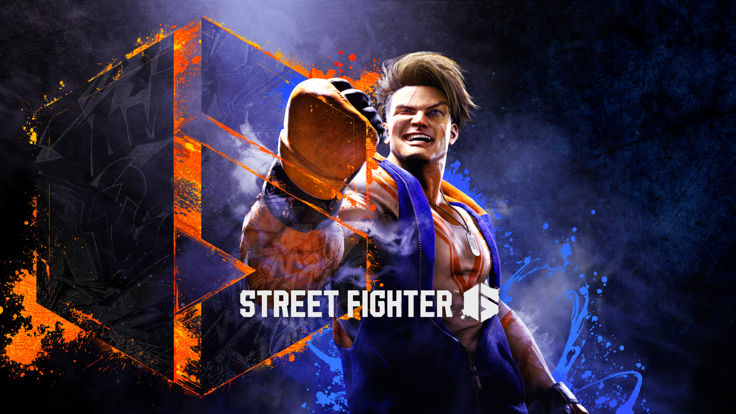 Imagem contendo o personagem Luke e a logo do jogo Street Fighter 6 atrás dele.
